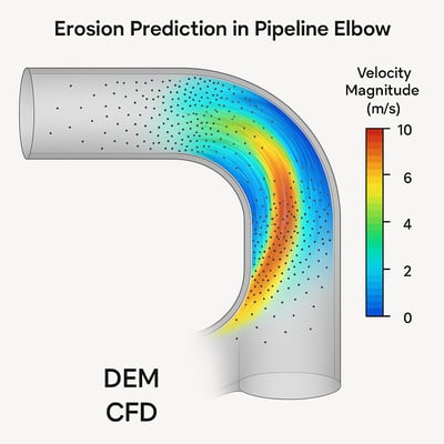 Erosion prediction in pipeline elbow by coupling DEM with CFD-featured