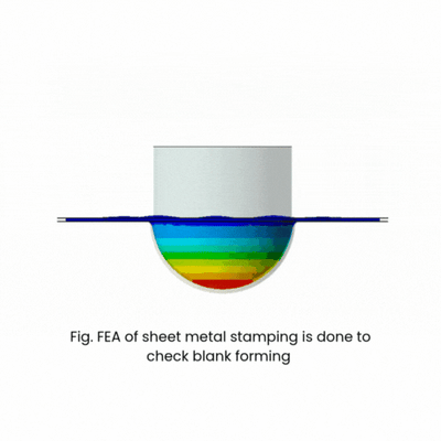 FEA of Sheet Metal Forming-featured