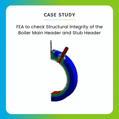 FEA to check Structural integrity of the Boiler Main Header and Stub Header-featured